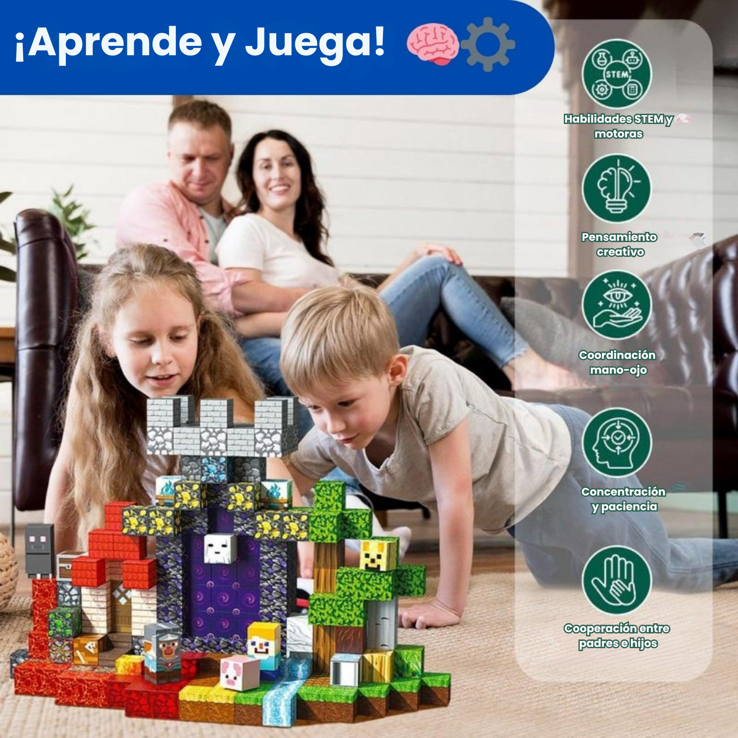 Bloques Magnéticos para Aprendizaje STEM